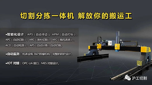 东升国际PG官网全自动等离子切割分拣一体机